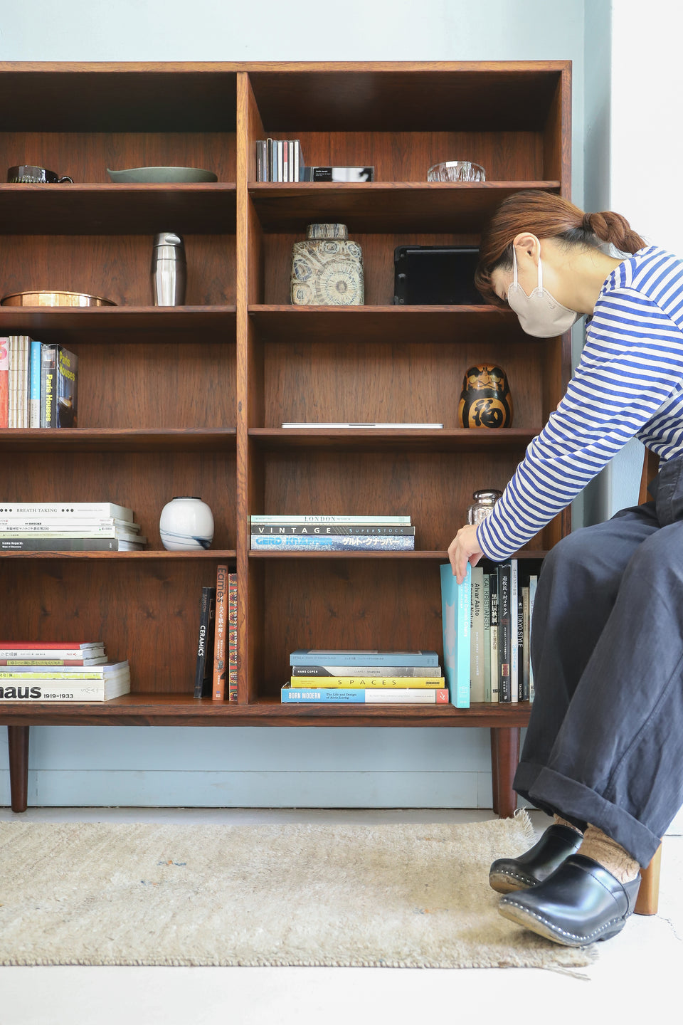 Rosewood Bookcase Omann Jun Møbelfabrik No.6 Danish Vintage/デンマークヴィンテージ ブックケース 本棚 ローズウッド 北欧家具