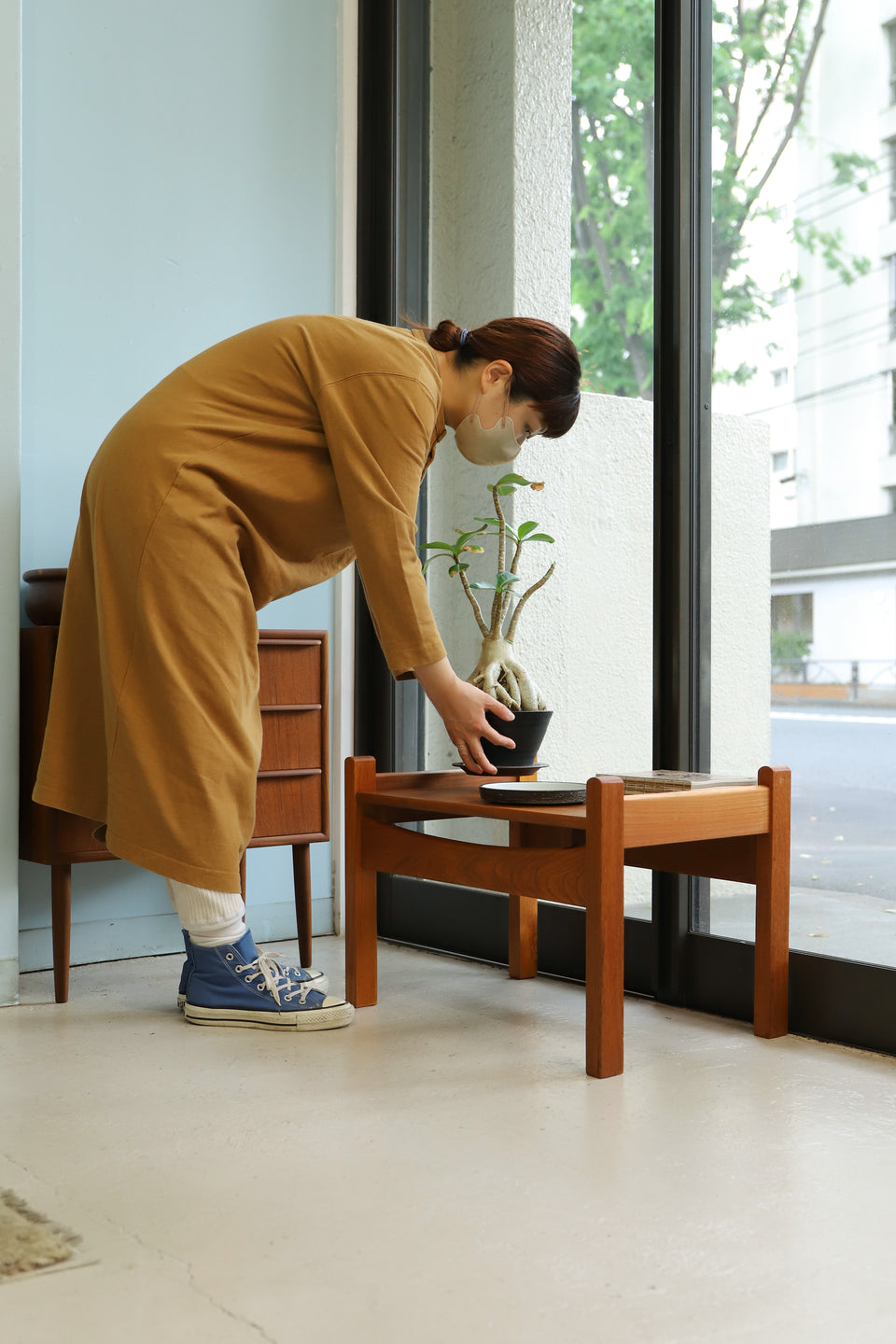 Danish Vintage Side Low Table/デンマークヴィンテージ サイドローテーブル チーク材 北欧家具