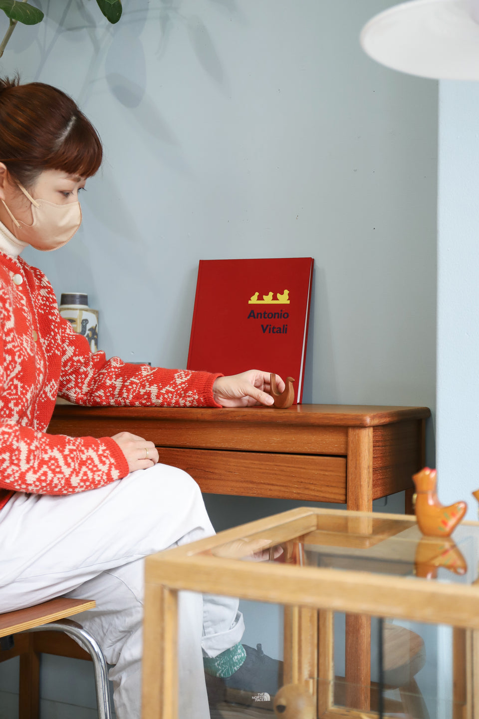 Swiss Vintage Wooden Toy Bird Antonio Vitali/アントニオ・ヴィターリ 木製玩具 ニワトリ ヒヨコ スイス ヴィンテージインテリア