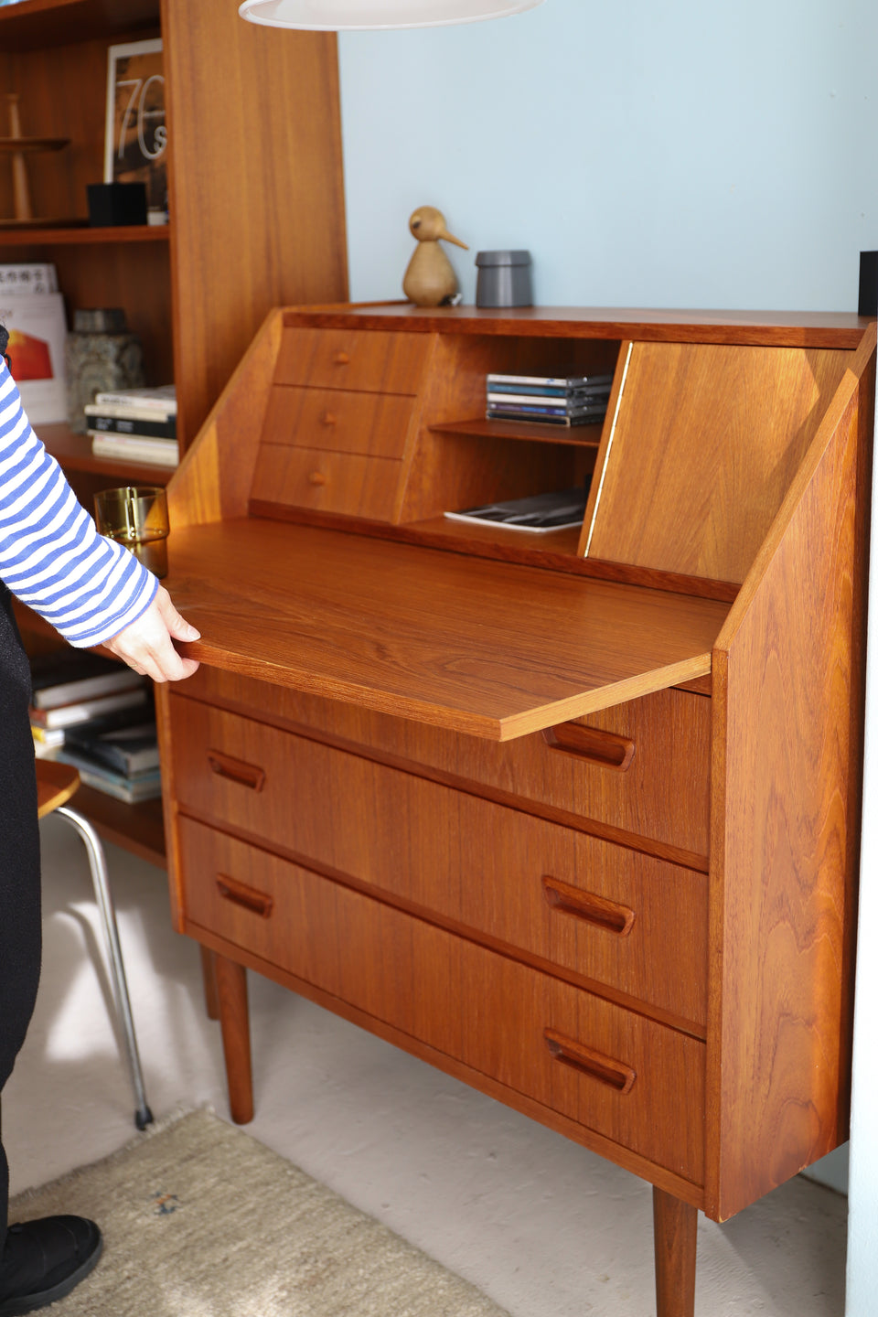 Writing Bureau Dresser Teakwood Danish Vintage/デンマークヴィンテージ ライティングビューロー ドレッサー チーク材 北欧家具