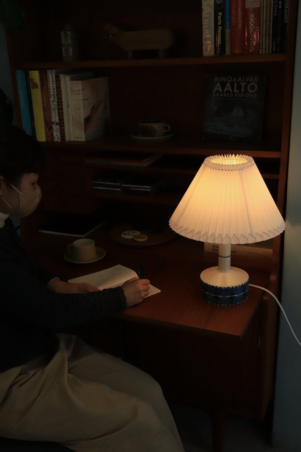 Vintage Royal Copenhagen Baca Table Lamp Ellen Malmer/ヴィンテージ ロイヤルコペンハーゲン バッカ テーブルランプ エレン・マルマー 間接照明 北欧インテリア