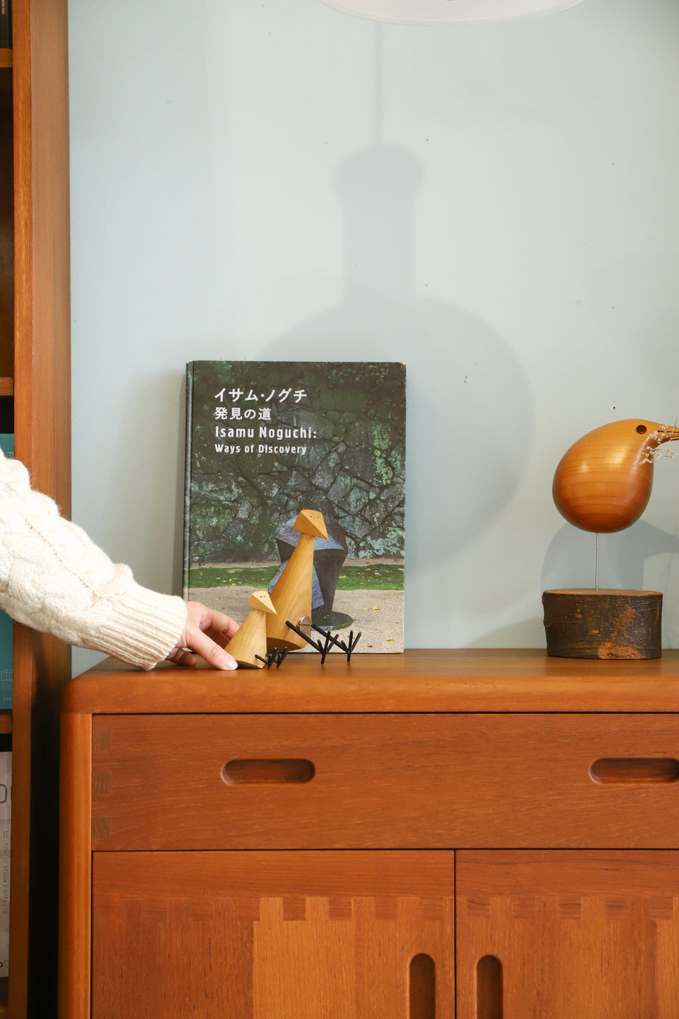 Wood with Wire Leg Bird Object/木製 バードオブジェ 置物 ミッドセンチュリー