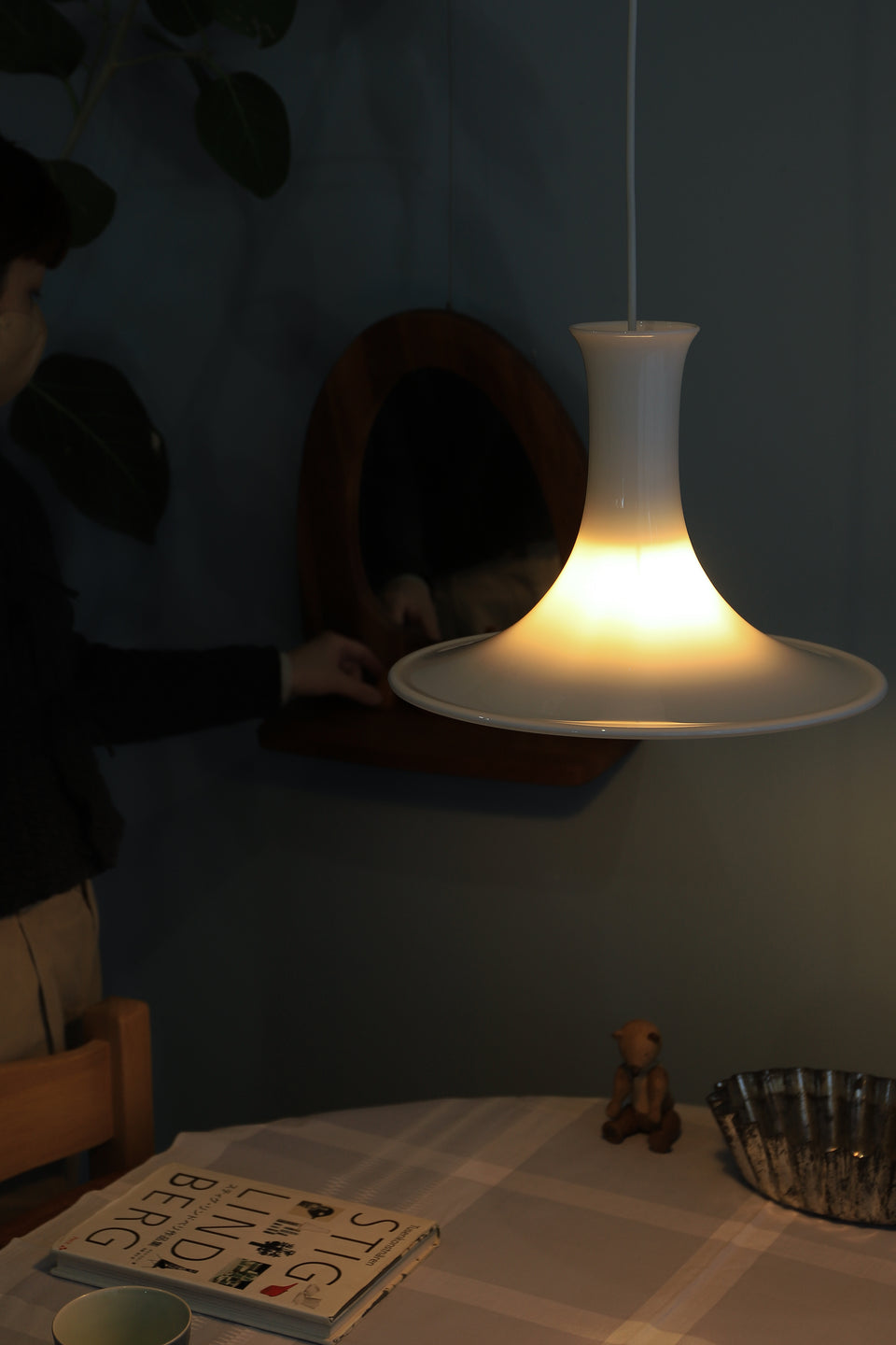 Vintage Holmegaard Pendant Light Mandarin Large/デンマークヴィンテージ ホルムガード ペンダントライト マンダリン 照明 北欧インテリア