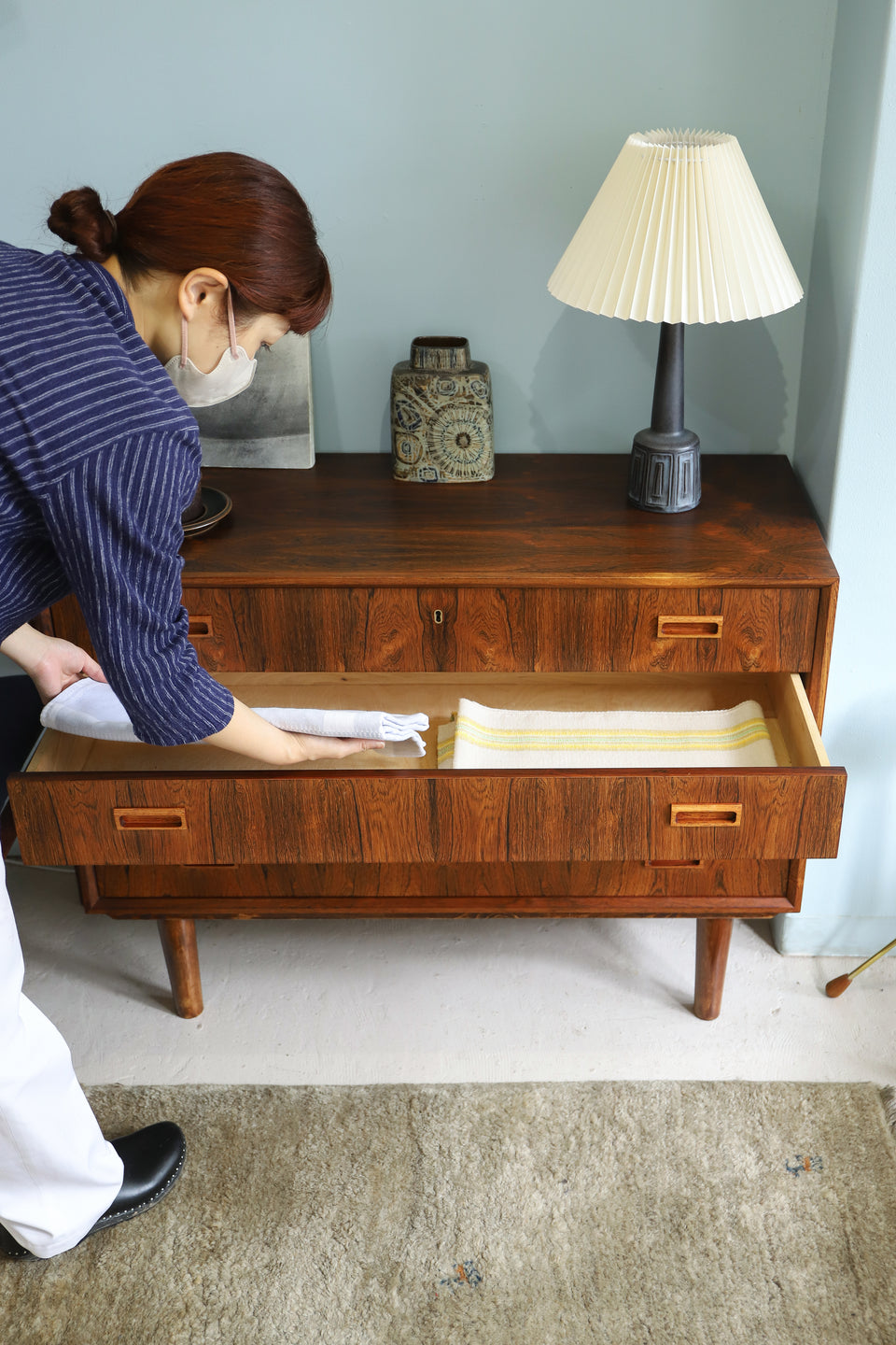 Danish Vintage Bornholms Møbelfabrik Rosewood Chest/デンマークヴィンテージ チェスト ローズウッド 収納 北欧家具