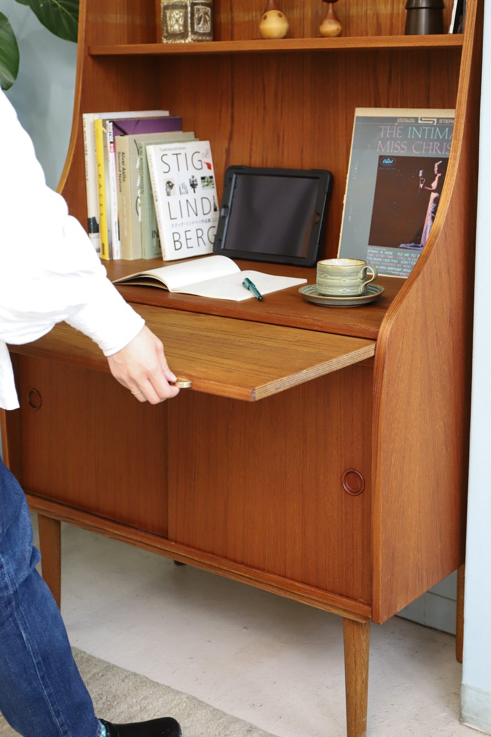 Writing Bureau Bookcase Shelf Danish Vintage/デンマークヴィンテージ ライティングビューロー ブックケース シェルフ 北欧家具