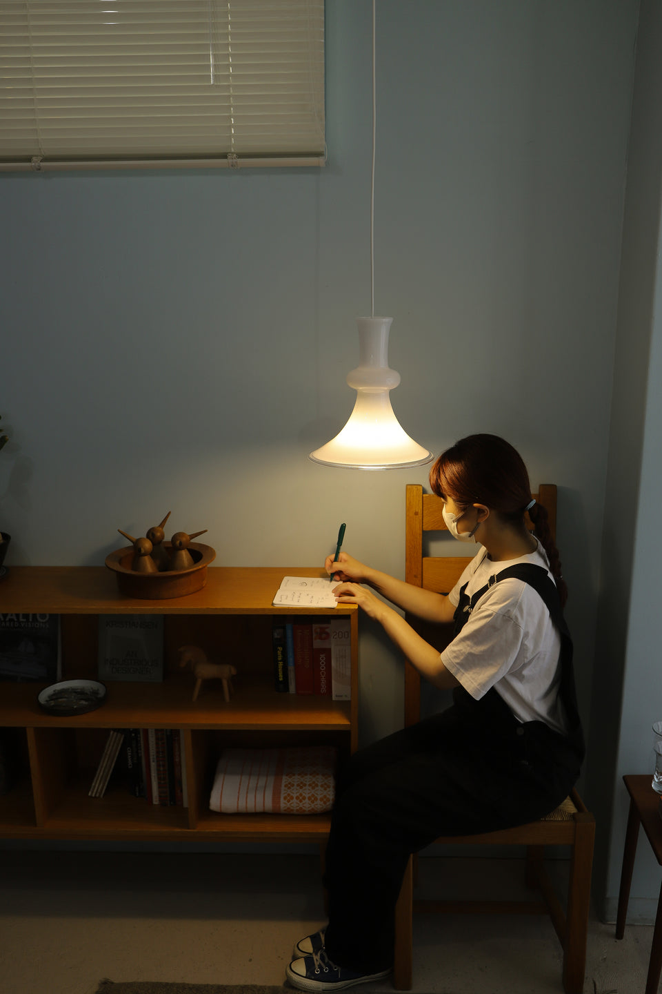 Vintage Holmegaard Pendant Light Etude2 White/ホルムガード ペンダントライト エチュード 照明 ホワイト デンマークヴィンテージ