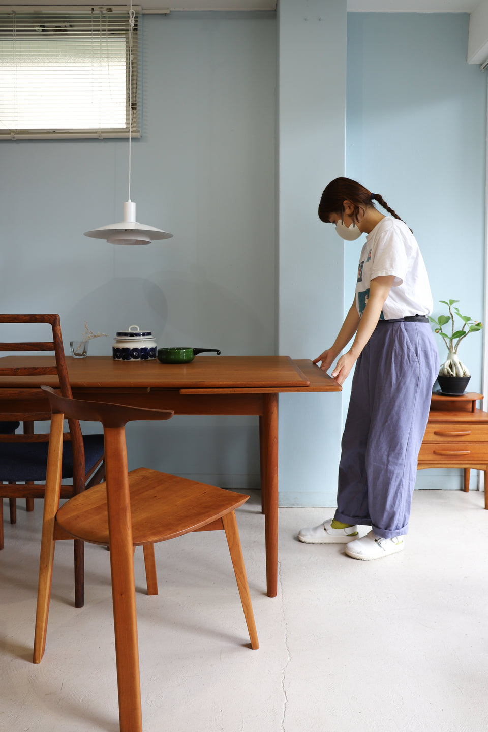 Vintage Extension Dining Table Teakwood Danish/デンマークヴィンテージ エクステンション ダイニングテーブル チーク材 北欧家具