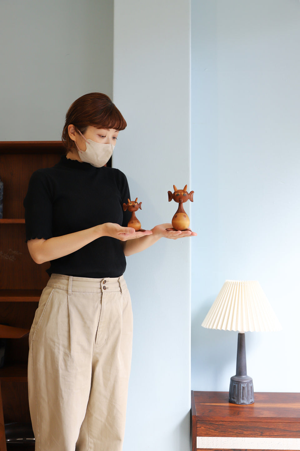 Danish Vintage BRDR Bonfils Troll Jacob Jensen/デンマークヴィンテージ ヤコブ・イェンセン トロール エイリアン 木製オブジェ 北欧インテリア