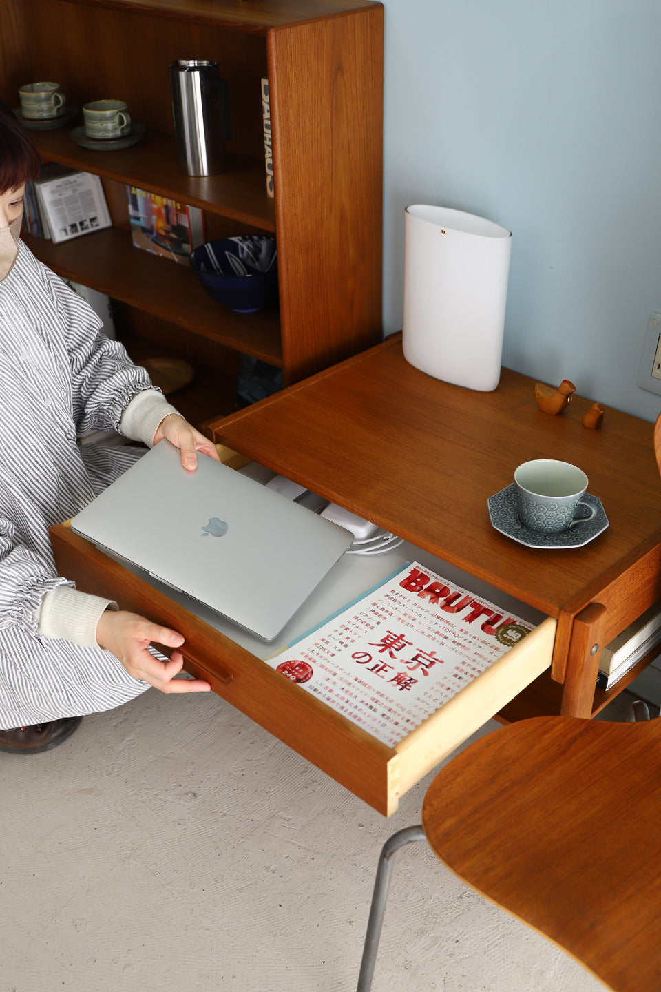 Danish Vintage PBJ Møbler Sewing Table Trolley/デンマークヴィンテージ ソーイングテーブル トロリー サイドテーブル 北欧家具