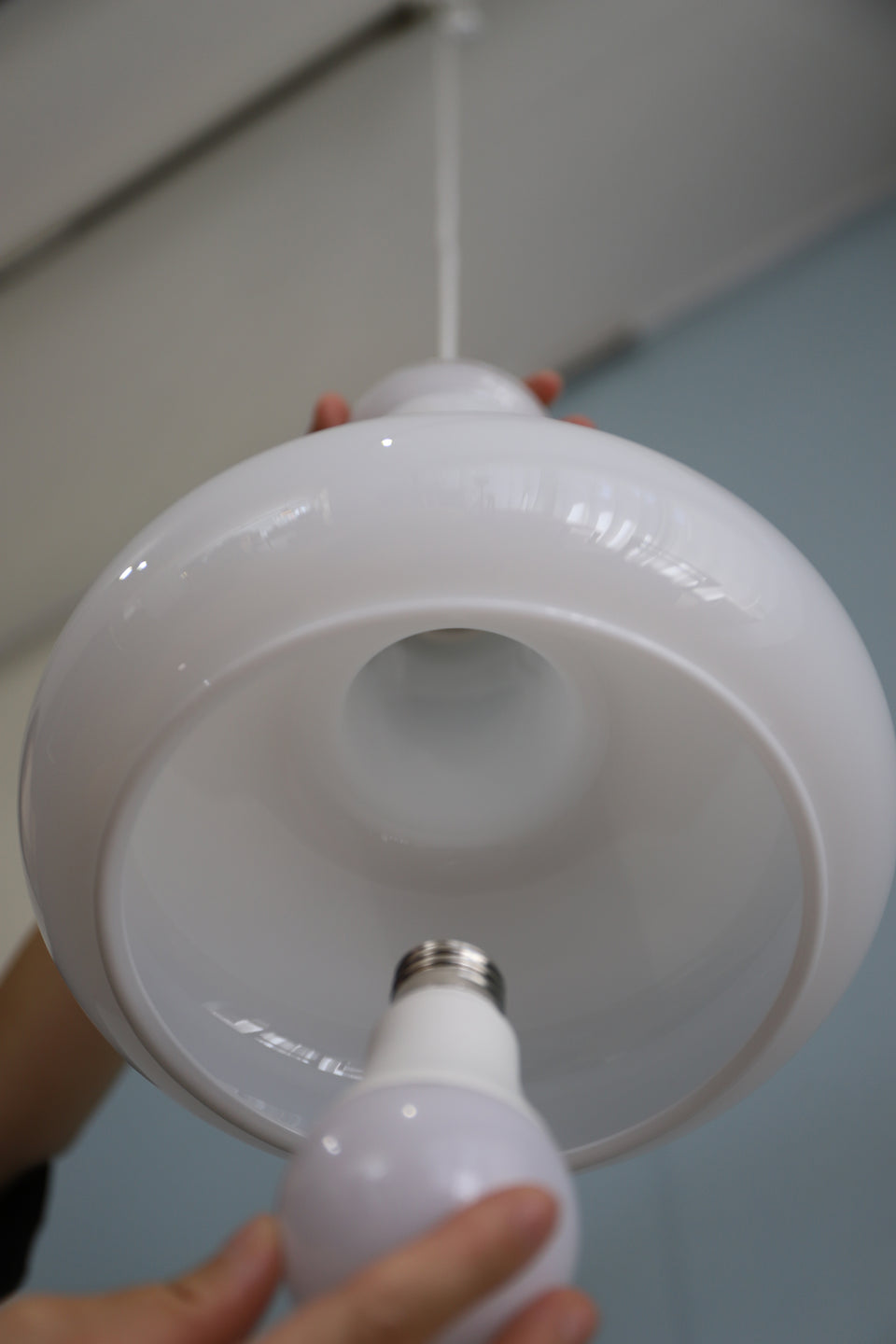 Danish Vintage Holmegaard Pendant Light Blues/ホルムガード ペンダントライト ブルース シセ・ヴェアナー 北欧インテリア