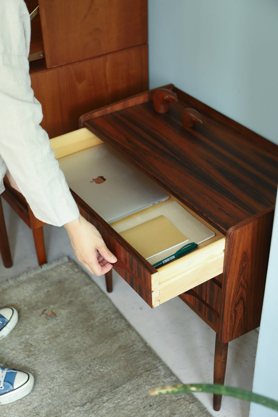 Danish Vintage Rosewood 3drawer Side Chest/デンマークヴィンテージ サイドチェスト 3段 ローズウッド 北欧家具