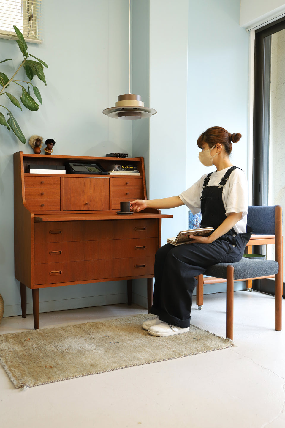 Teak Writing Bureau Dresser Danish Vintage/デンマークヴィンテージ ライティングビューロー ドレッサー 北欧家具