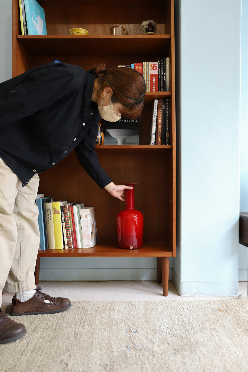 Teakwood Tall Bookcase Danish Vintage/デンマークヴィンテージ ブックケース 本棚 チーク材 収納 北欧家具
