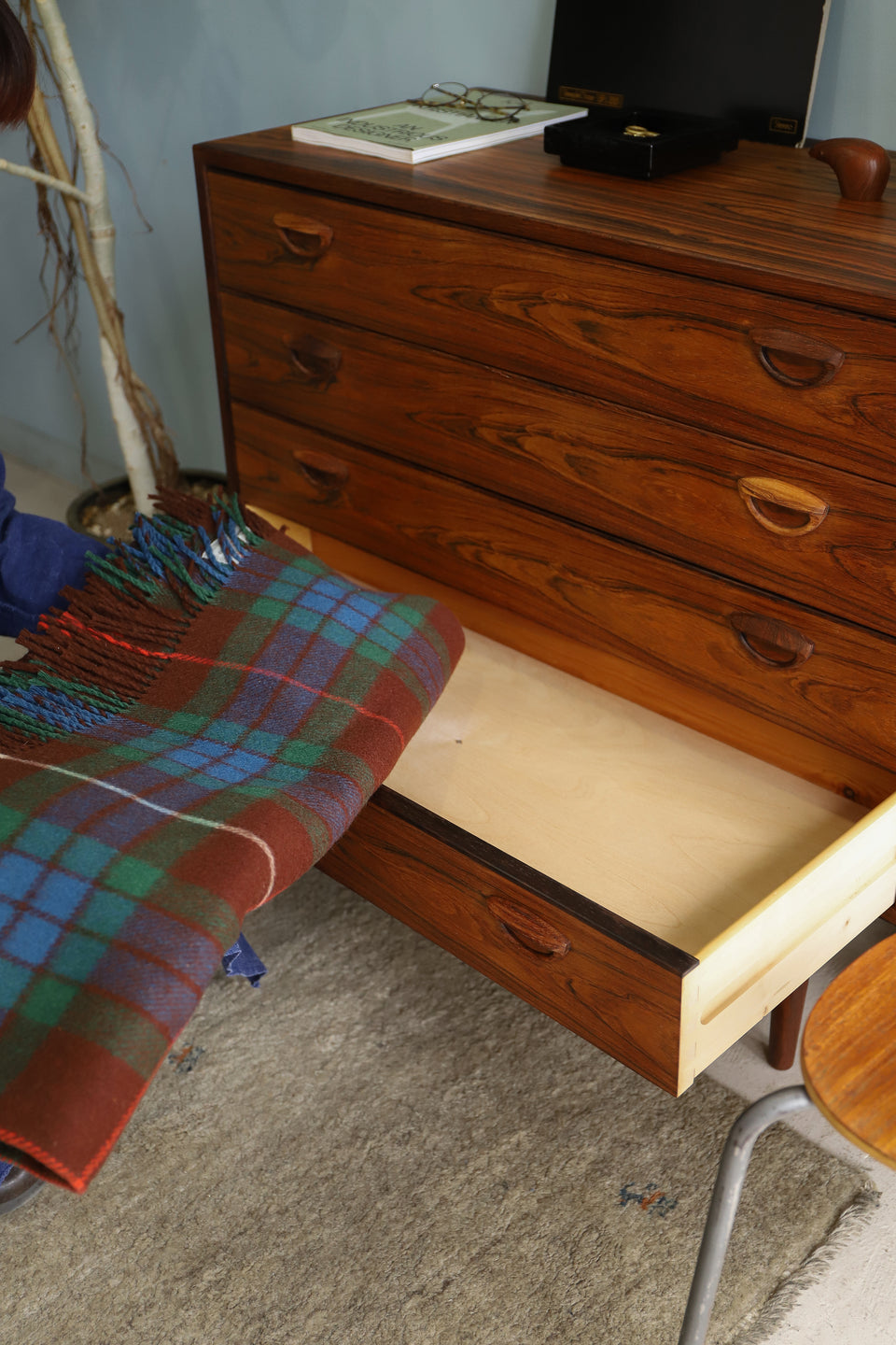 Feldballes Møbelfabrik Kai Kristiansen 4Drawer Chest Rosewood/カイ・クリスチャンセン 4段チェスト ローズウッド材 デンマークヴィンテージ 北欧家具