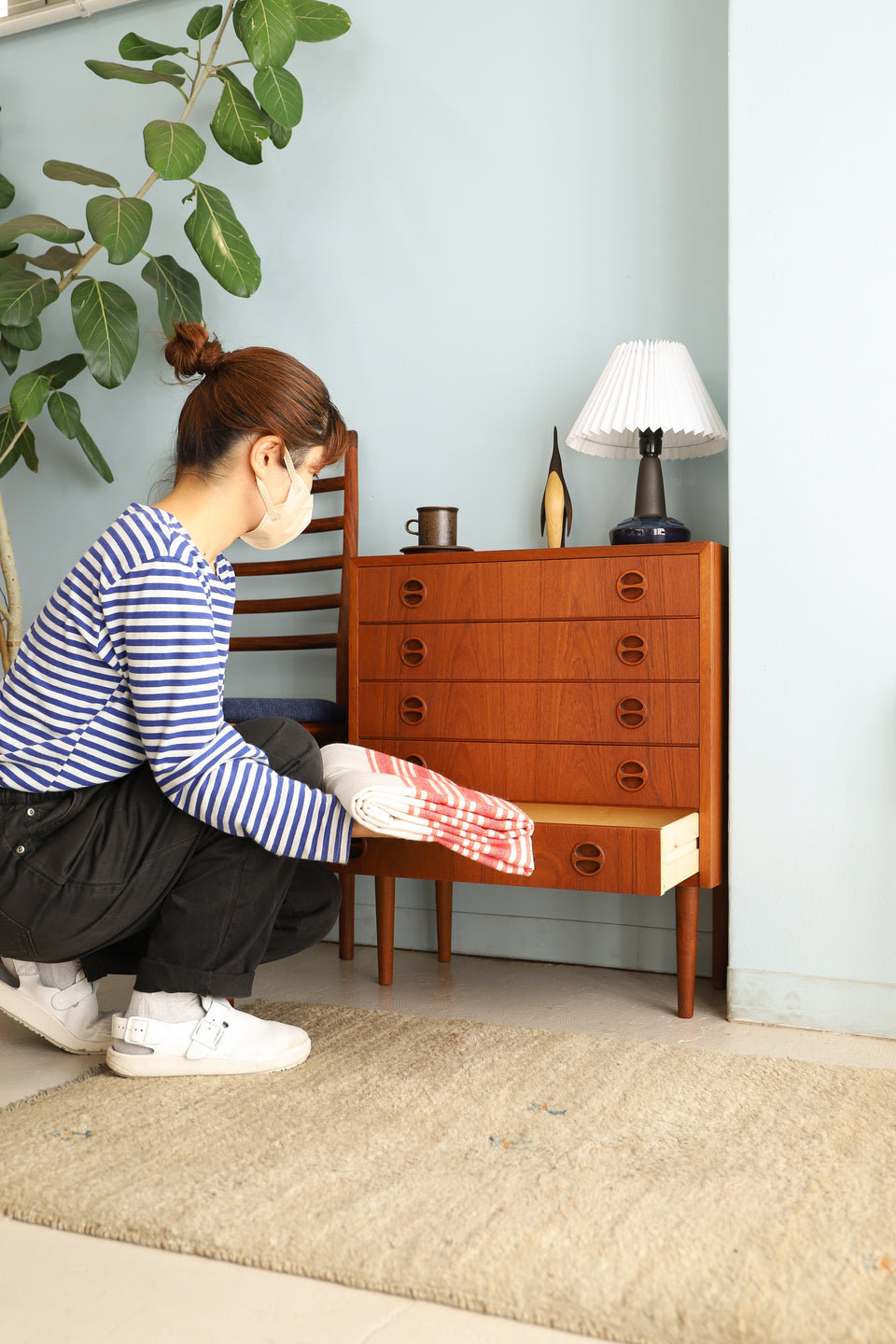 5drawers Side Chest Danish Vintage/デンマークヴィンテージ サイドチェスト 5段 引き出し 北欧家具
