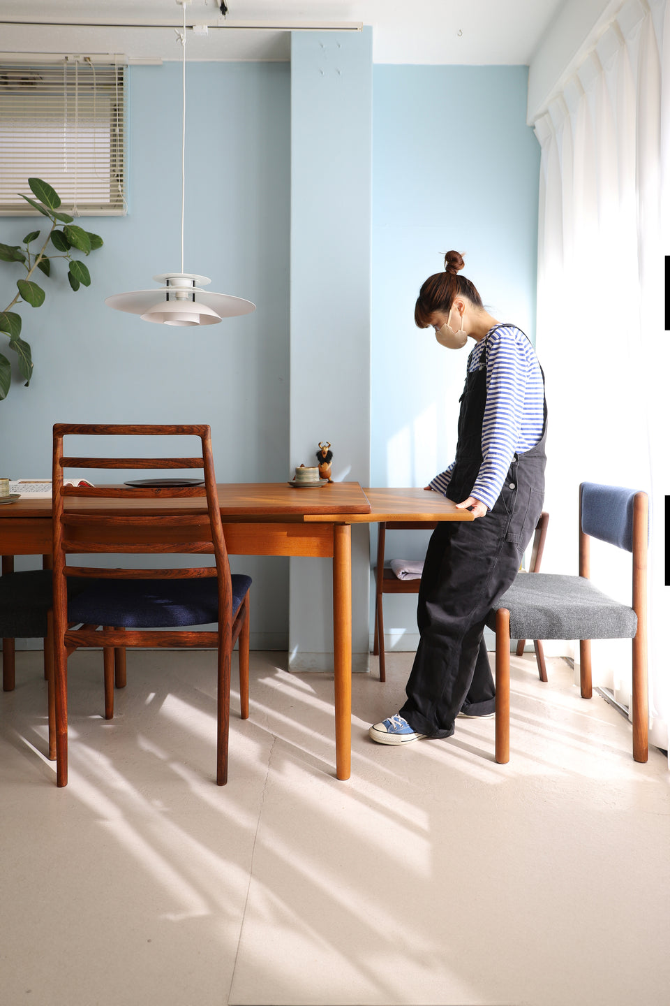 Teak Extension Dining Table Danish Vintage/デンマークヴィンテージ エクステンション ダイニングテーブル 北欧家具