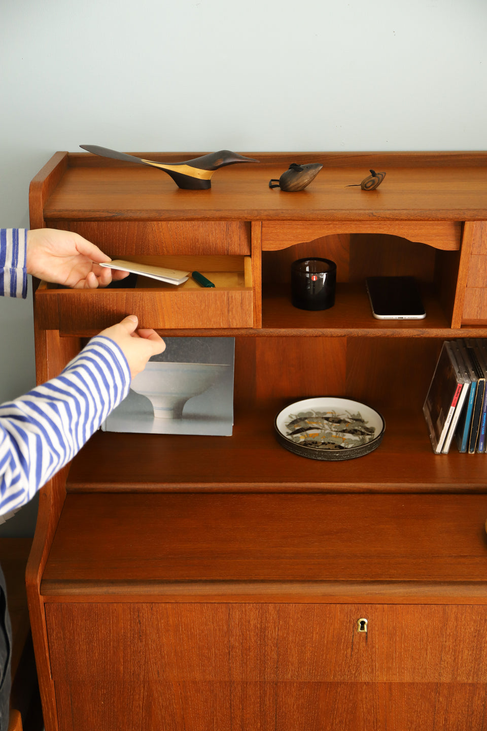 Danish Vintage Writing Bureau with Mirror Dresser/デンマークヴィンテージ ライティングビューロー ドレッサー 北欧家具