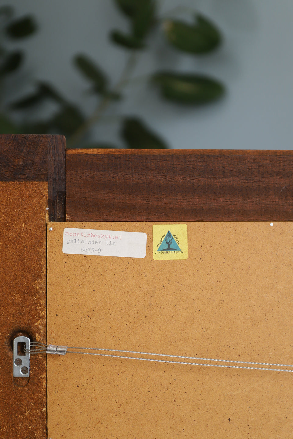 Danish Vintage J.Hølmer-Hansen Rosewood Wall Mirror/デンマークヴィンテージ ウォールミラー 壁掛け鏡 ローズウッド材 北欧インテリア