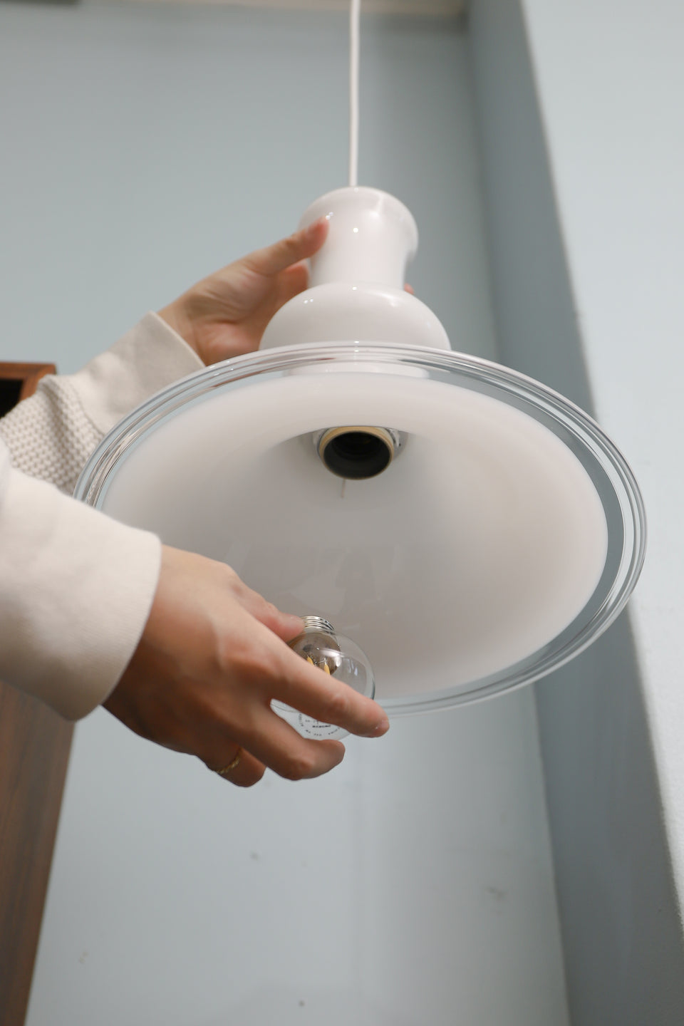 Holmegaard Pendant Light Etude2 White/ホルムガード ペンダントライト エチュード 照明 ホワイト 北欧ヴィンテージ