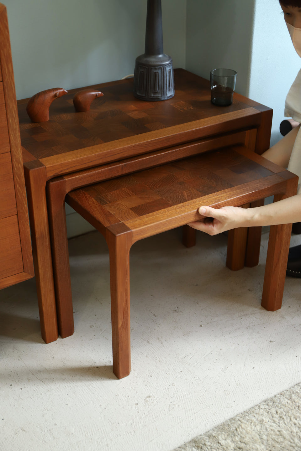 Kai Kristiansen Nest Table Vildbjerg Møbelfabrik/デンマークヴィンテージ カイ・クリスチャンセン ネストテーブル 北欧家具