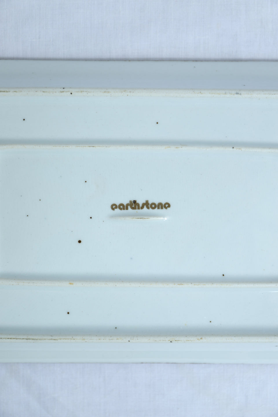 Japanese Vintage earth stone Tableware/ジャパンヴィンテージ アースストーン 食器 3点セット 昭和レトロ