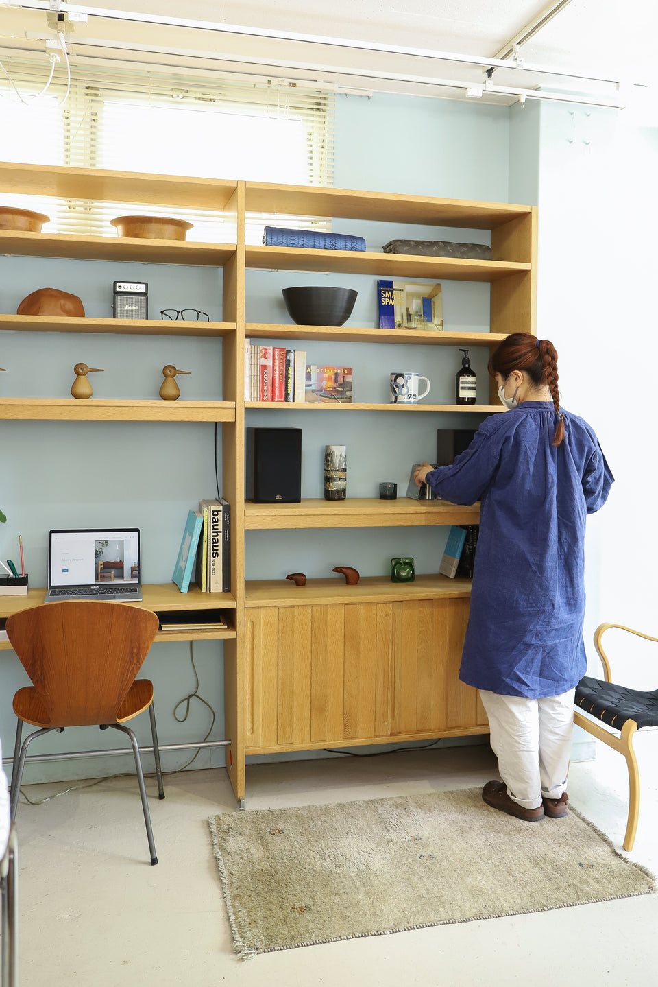 RY MØBLER Hans J. Wegner System Cabinet RY100/デンマークヴィンテージ ハンス・J・ウェグナー システムキャビネット オーク材 北欧家具
