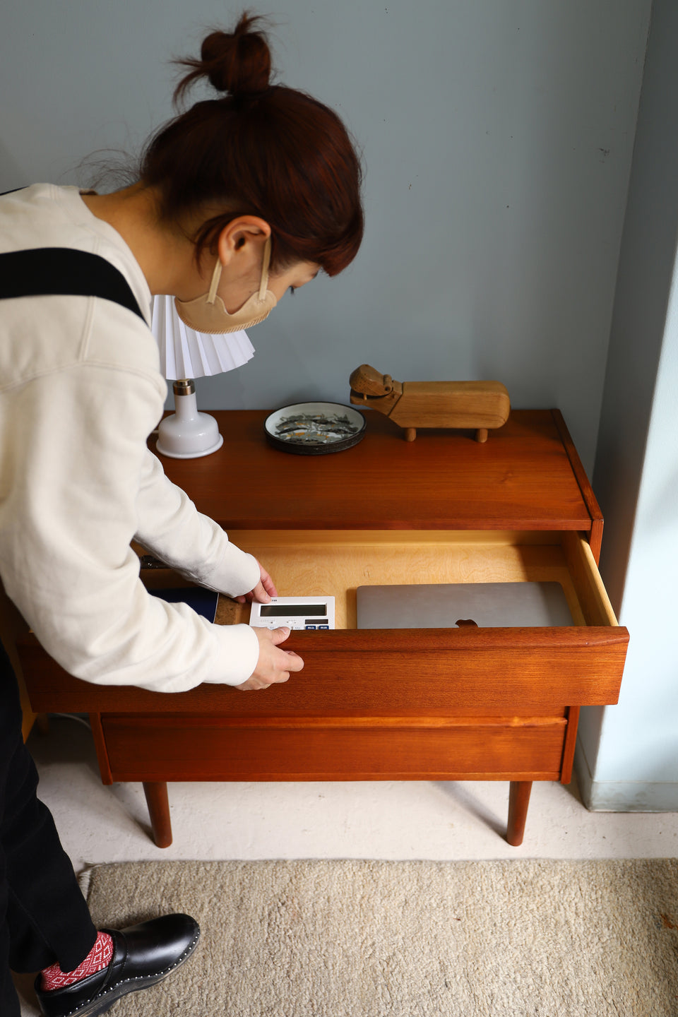 Teak 4drawers Chest Danish Vintage/デンマークヴィンテージ 4段チェスト チーク材 収納 北欧家具