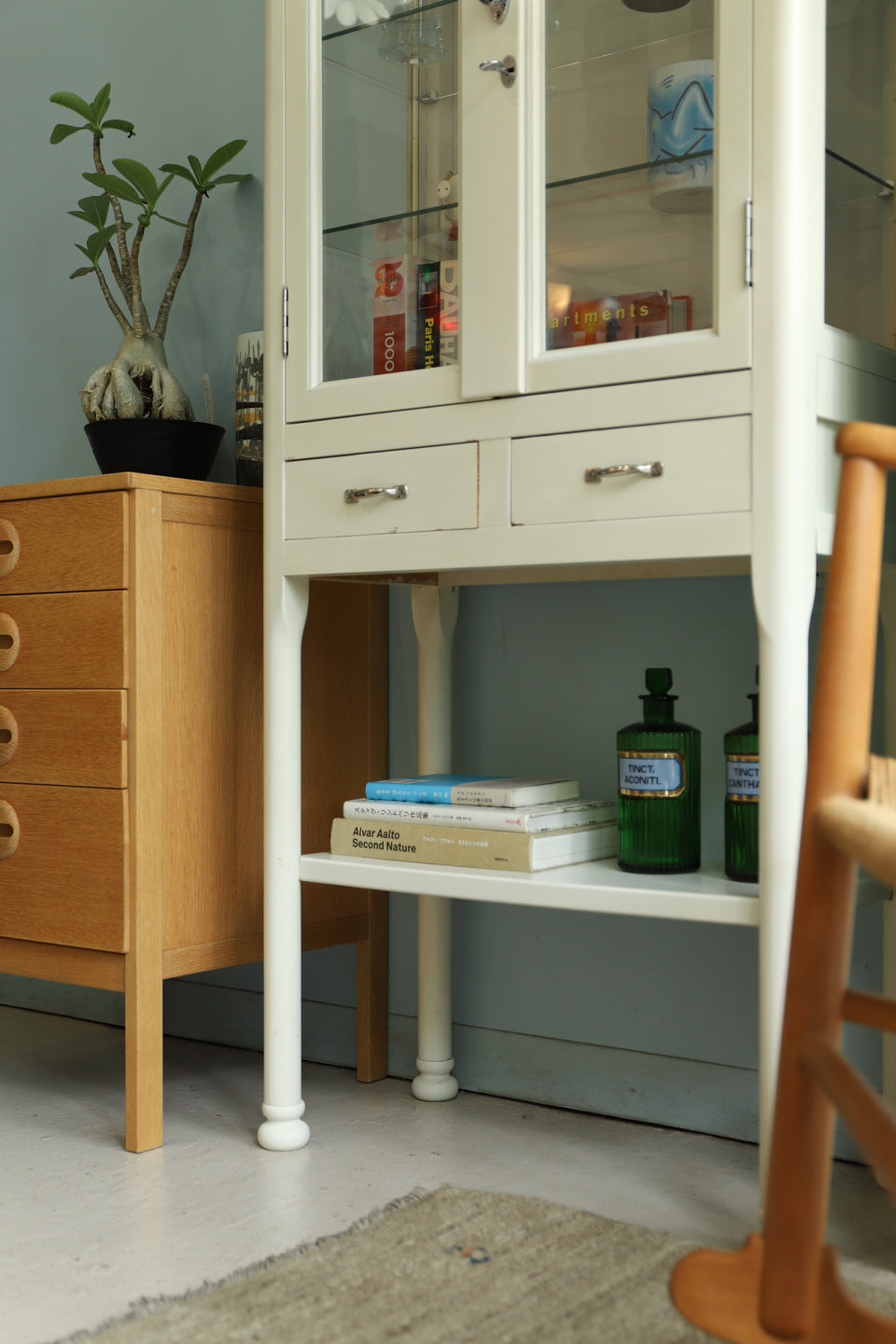 Japanese Vintage Doctor Cabinet/ジャパンヴィンテージ ケビント ガラスキャビネット