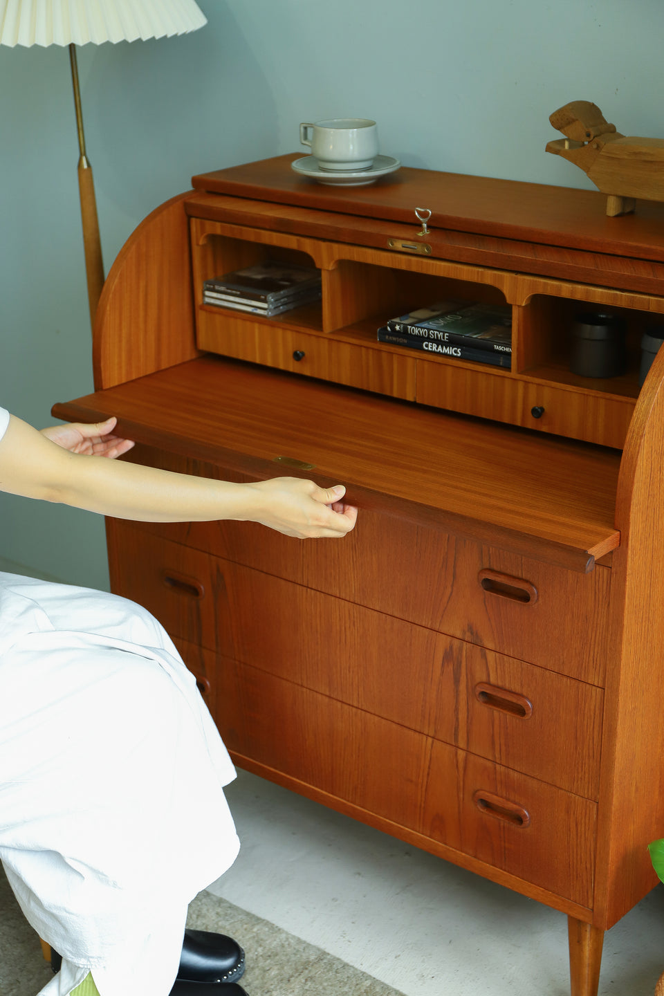 Rolltop Bureau Egon Ostergaard Swedish Vintage/スウェーデンヴィンテージ ロールトップ ビューロー 北欧家具