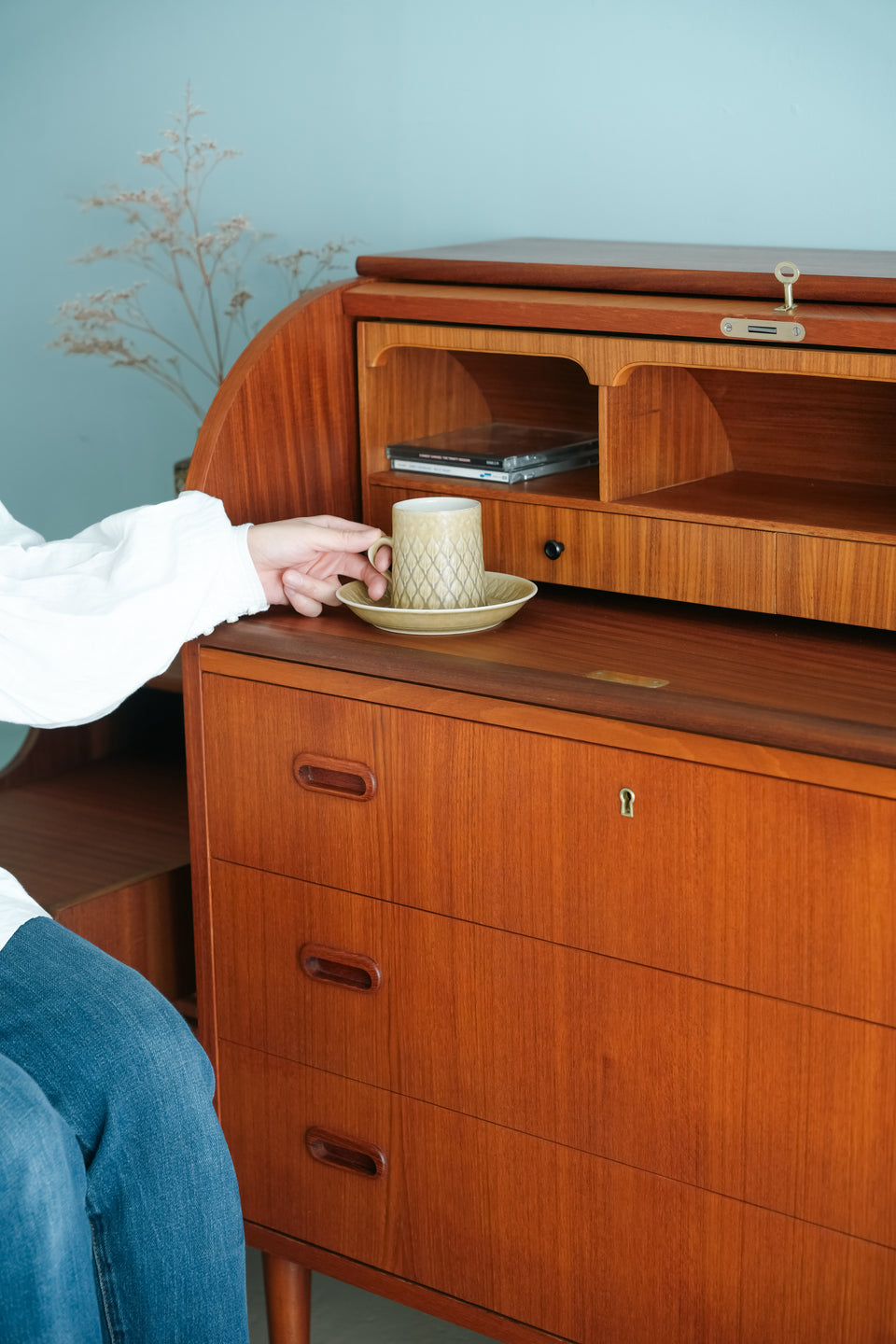 Rolltop Writing Bureau Egon Ostergaard Swedish Vintage/スウェーデンヴィンテージ ロールトップ ライティングビューロー