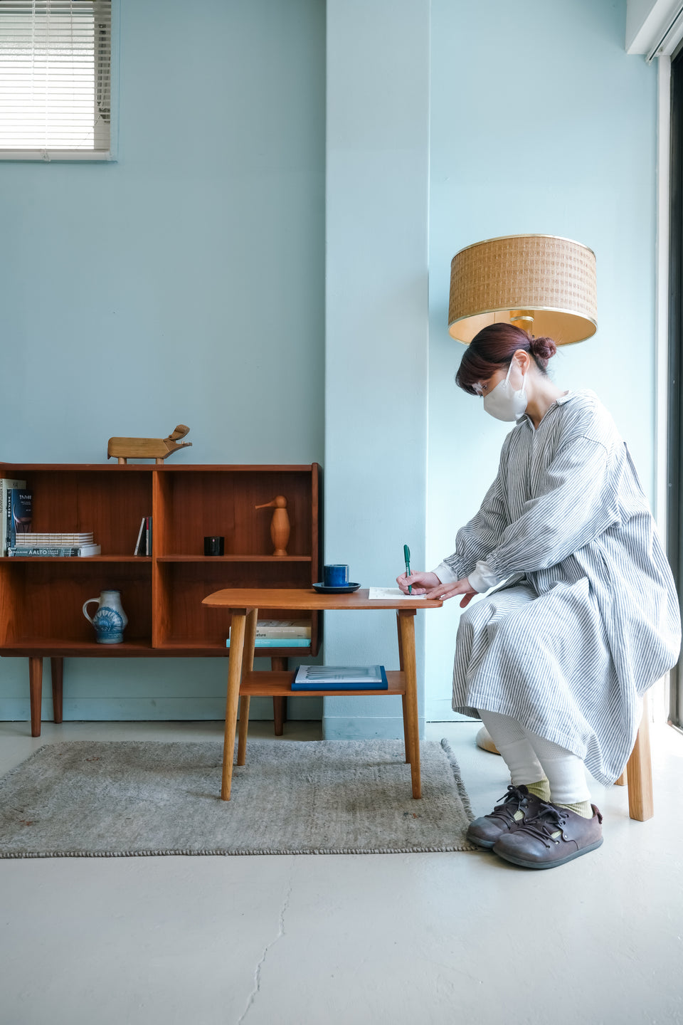 Side Table with Rack Danish Vintage/デンマークヴィンテージ サイドテーブル ラック付き