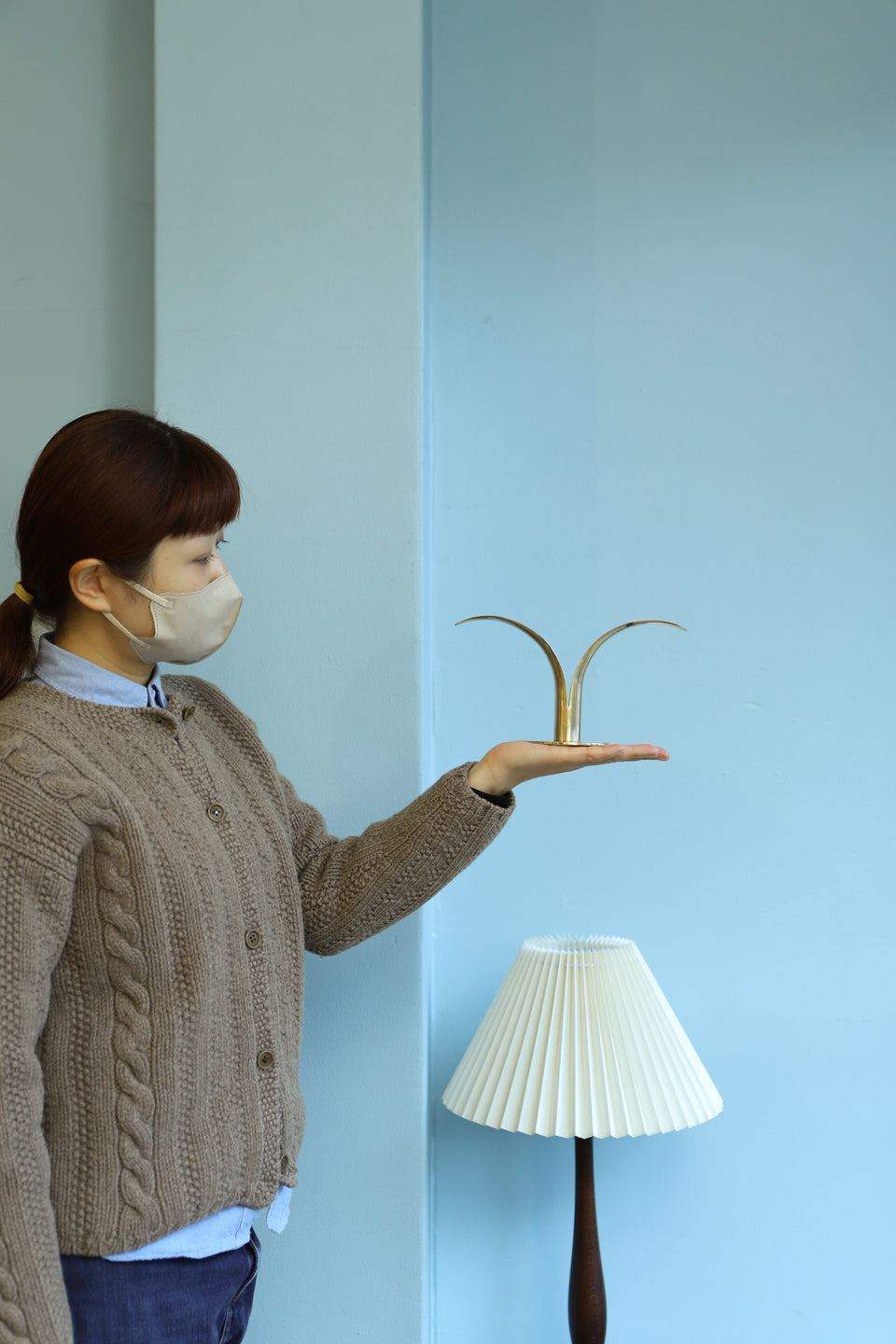 Swedish Vintage Ystad-Metal Candle Holder Liljan/スウェーデンヴィンテージ キャンドルホルダー 真鍮 北欧インテリア