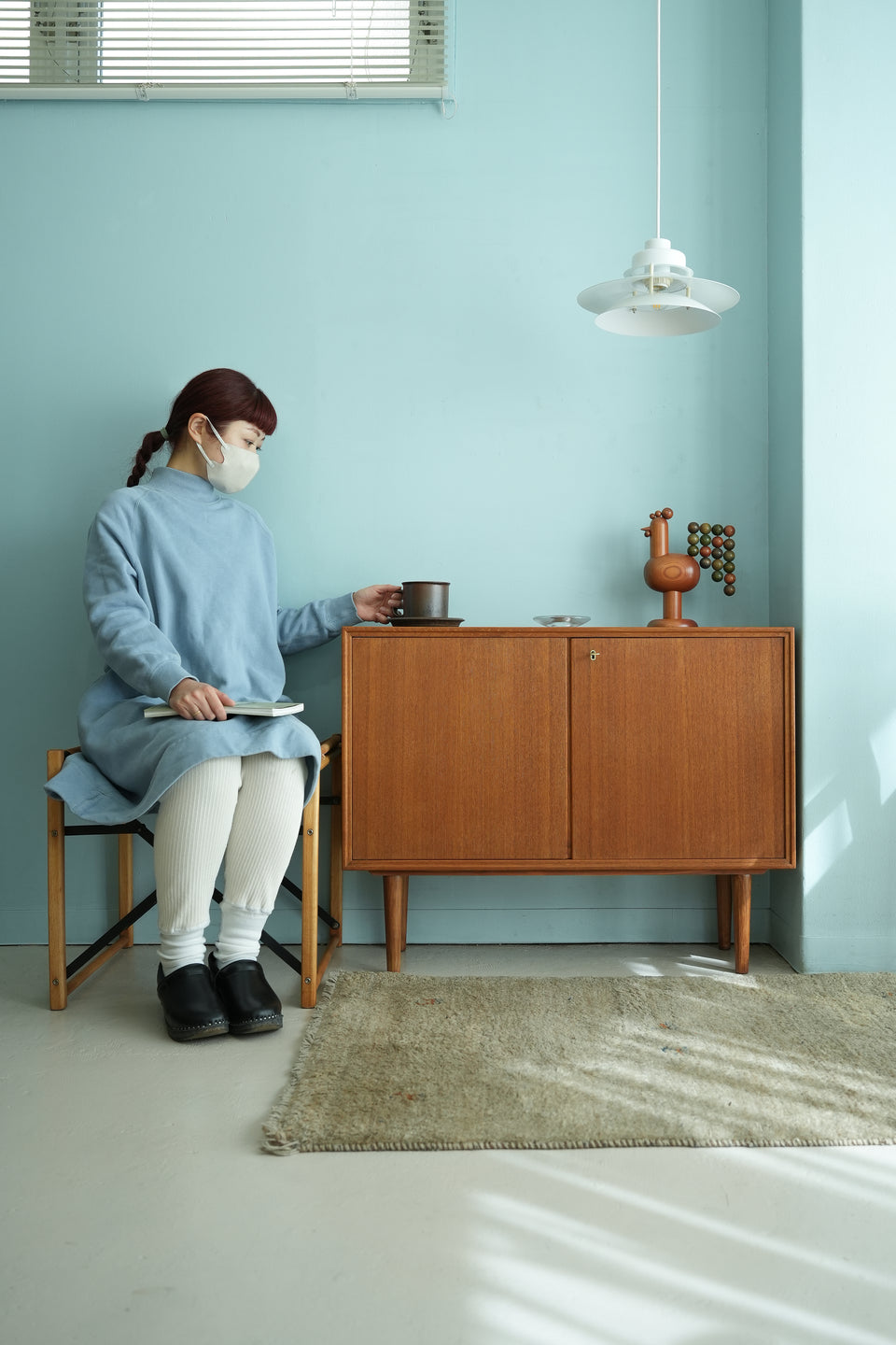 Swedish Vintage Slim Cabinet/スウェーデンヴィンテージ スリムキャビネット チーク材 北欧家具