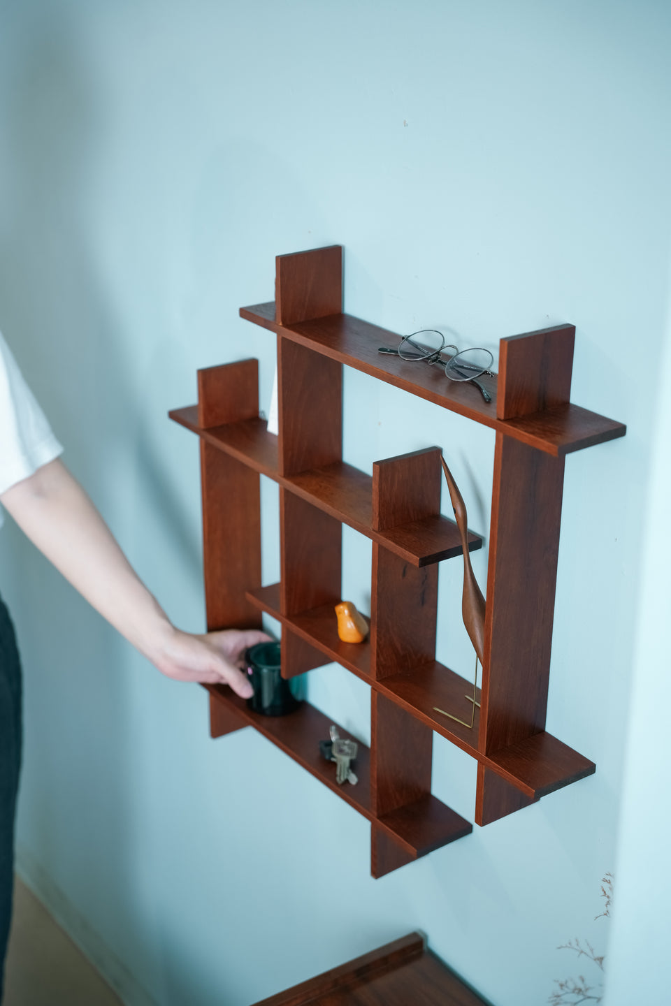 Swedish Vintage Teak Wall Shelf/スウェーデンヴィンテージ ウォールシェルフ チーク材