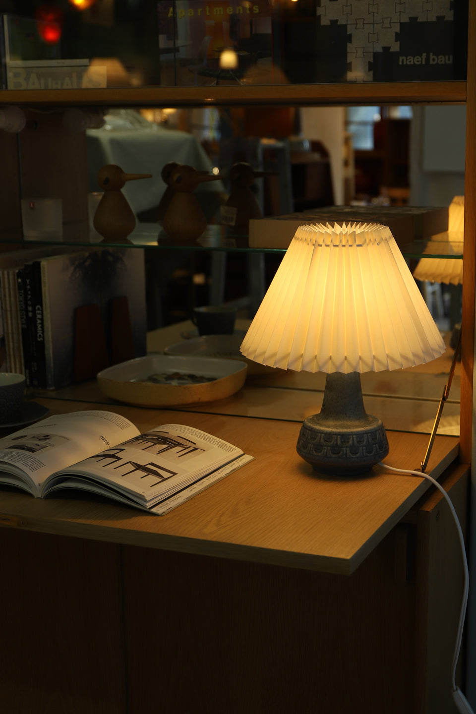 Table Lamp Søholm blue Danish Vintage/テーブルランプ スーホルム ブルー デンマークヴィンテージ 照明 北欧インテリア