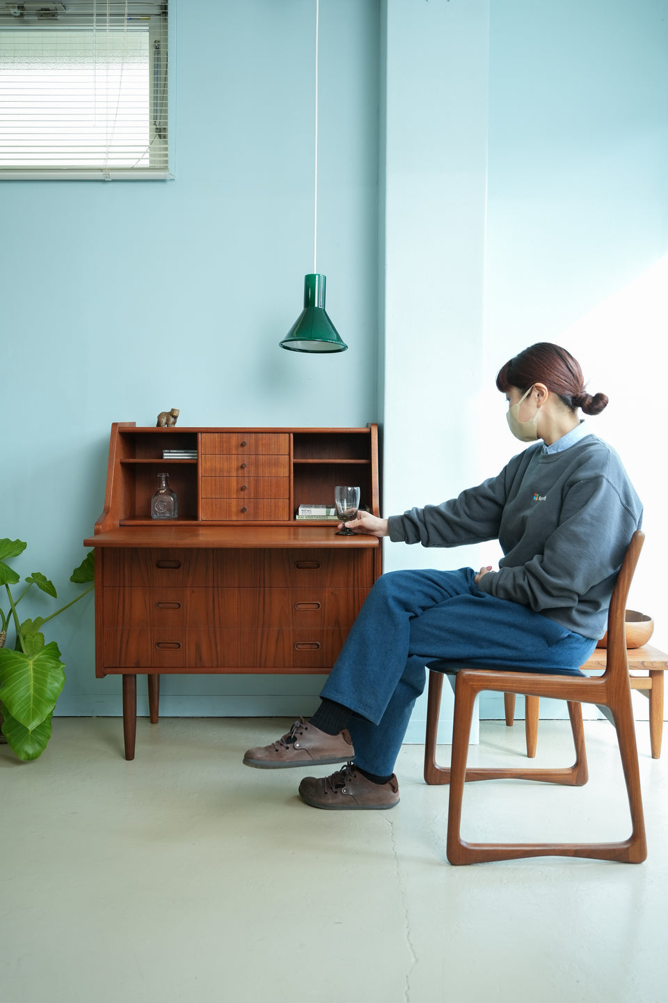 Teak Writing Bureau Danish Vintage/デンマークヴィンテージ ライティングビューロー チーク材 北欧家具