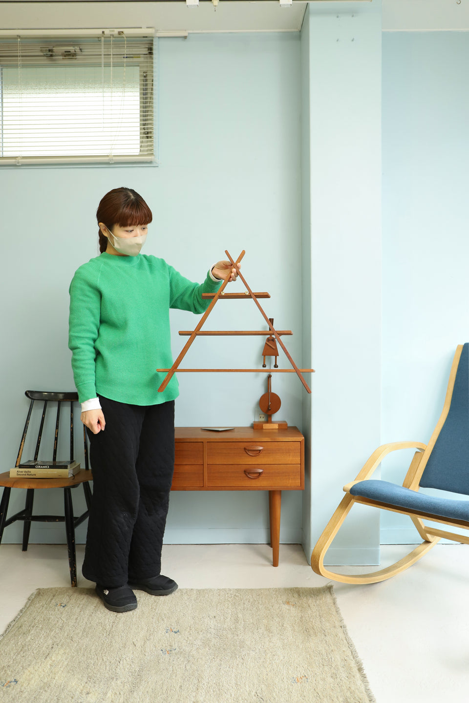 Teakwood Triangle Shelf Amagerhylde Danish Vintage/デンマークヴィンテージ ウォールシェルフ アマーシェルフ 北欧インテリア