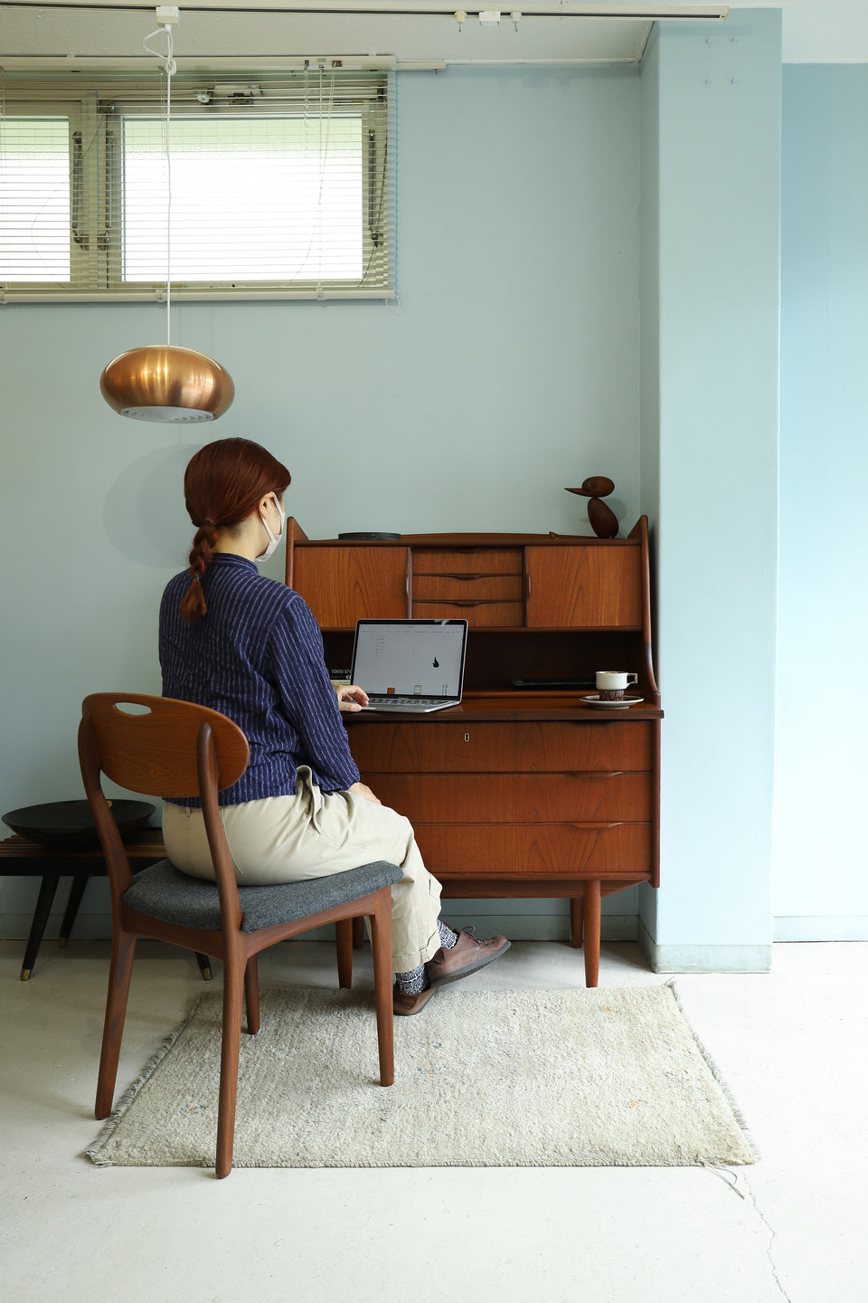 Teakwood Writing Bureau Danish Vintage/デンマークヴィンテージ ライティングビューロー 北欧家具