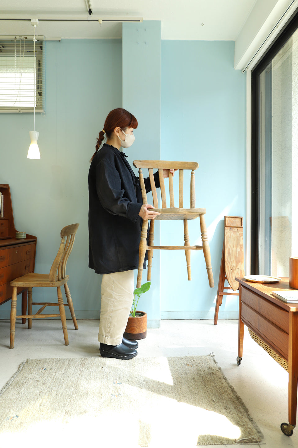UK Antique Kitchen Chair Windsor Style/イギリスアンティーク キッチンチェア ウィンザースタイル 椅子