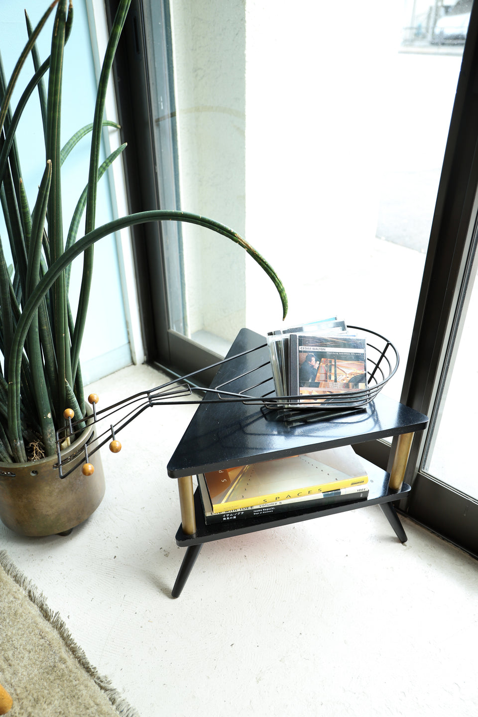 US Vintage Musical Instrument Wire Wall Deco Basket/アメリカヴィンテージ ワイヤーウォールデコ バスケット ミッドセンチュリー
