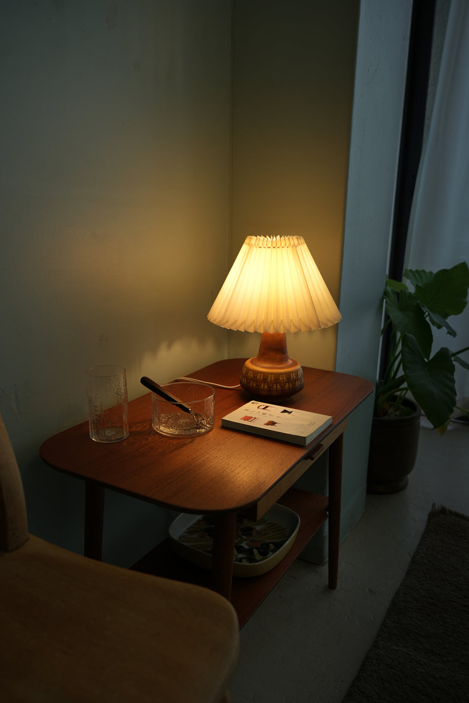 Vintage Soholm Table Lamp Model 1217 Brown/テーブルランプ スーホルム ブルー デンマークヴィンテージ 照明 北欧インテリア