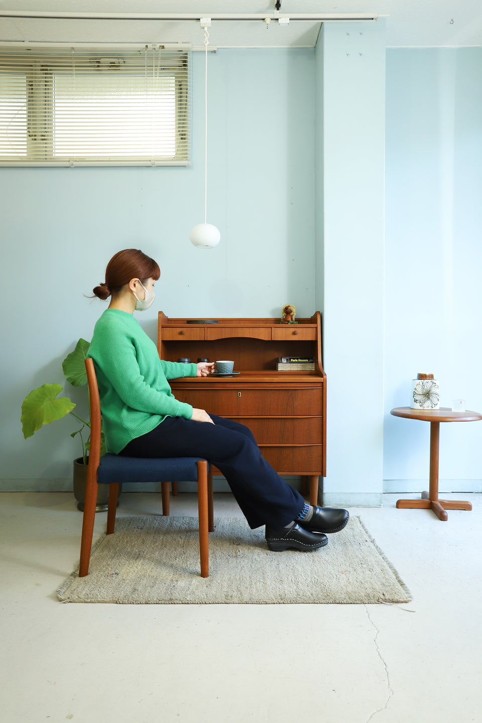Writing Bureau Teakwood Danish Vintage/デンマークヴィンテージ ライティングビューロー チーク材 北欧家具
