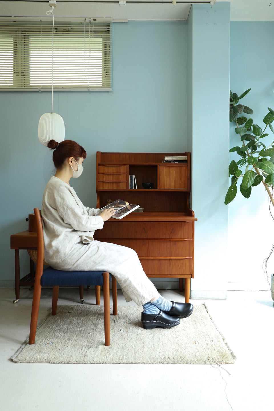 Writing Bureau with Mirror Danish Vintage/デンマークヴィンテージ ライティングビューロー ミラー付き ドレッサー 北欧家具