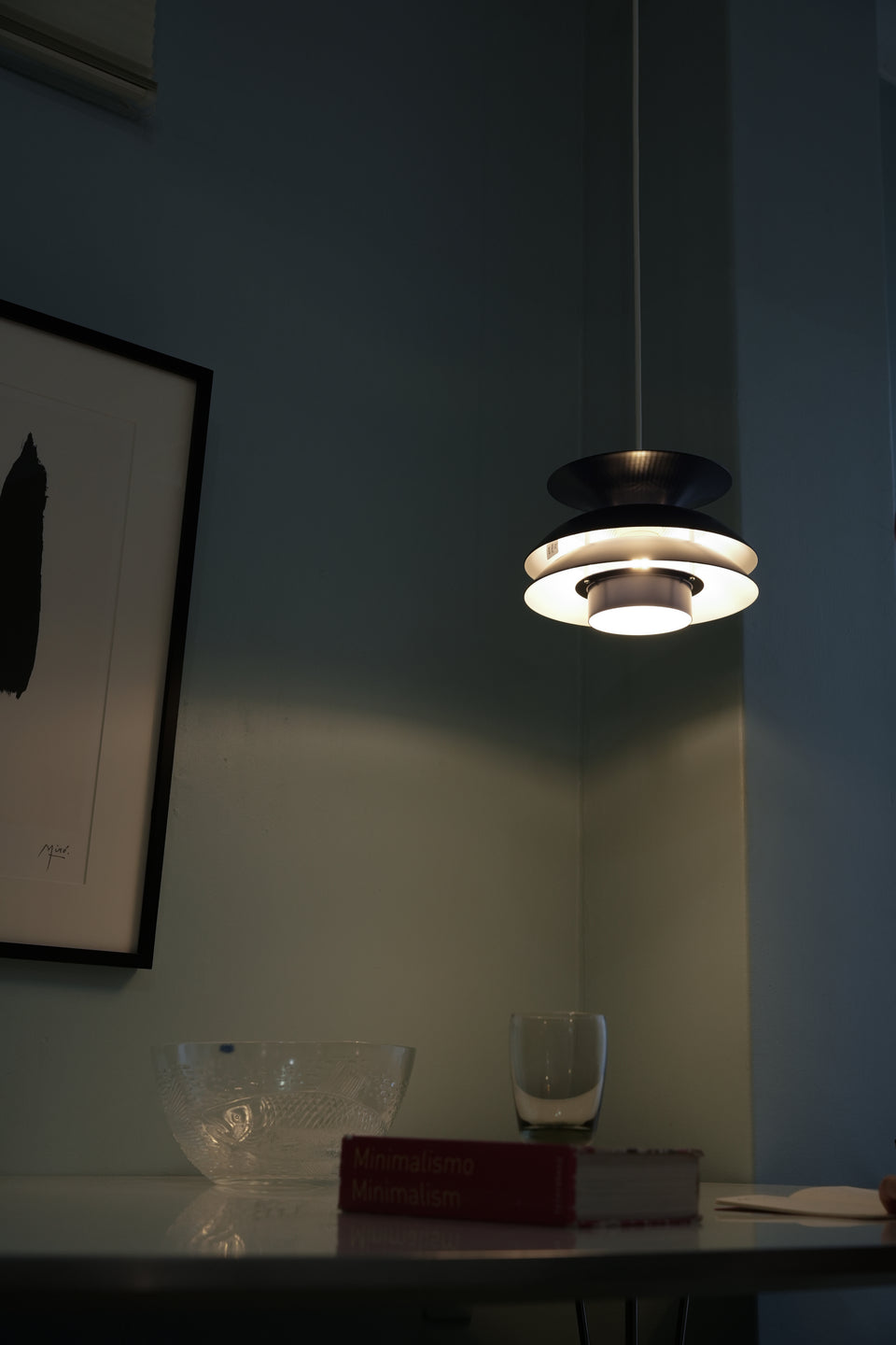 Swiss Vintage Belux Ballet Pendant Light/スイスヴィンテージ ベルクス ペンダントライト 照明 ブルー