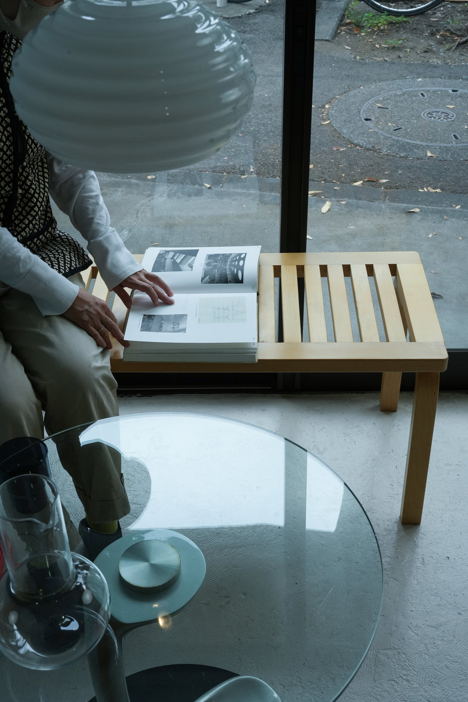 artek Bench 153A Alvar Aalto/アルテック ベンチ スリットタイプ ナチュラルラッカー アルヴァ・アアルト 北欧家具