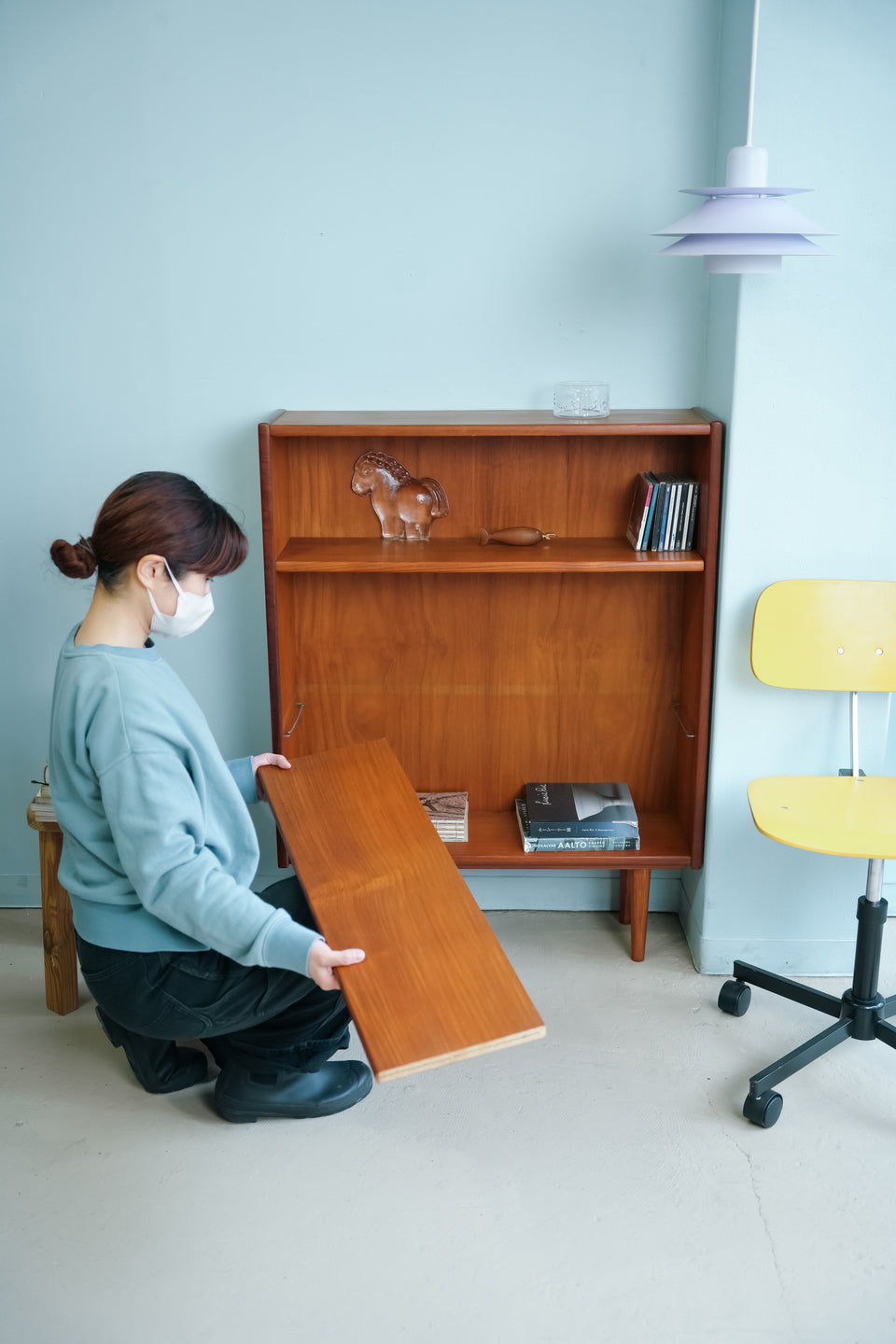 Bookcase Teak Danish Vintage/デンマークヴィンテージ ブックケース 本棚 チーク材