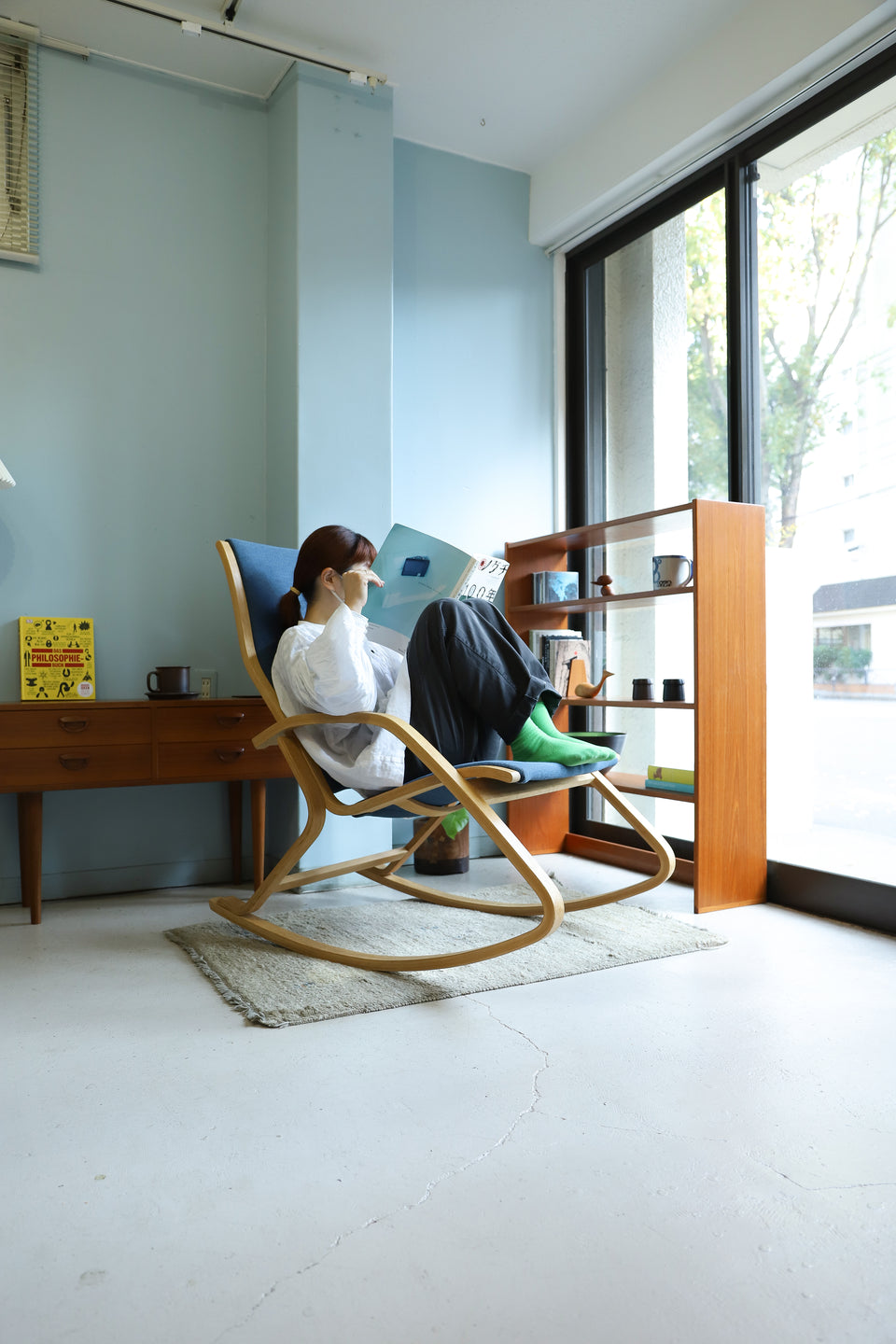 Czech Vintage Ludvik Volak Rocking Chair Drevopodnik Holesov/チェコヴィンテージ ロッキングチェア ルドヴィク・ヴォラック 北欧家具