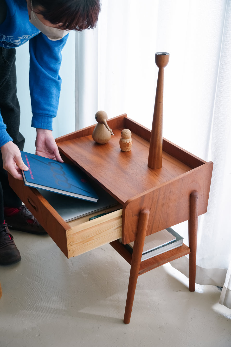 Teak Side Chest Table Danish Vintage/デンマークヴィンテージ サイドチェストテーブル チーク材 北欧家具