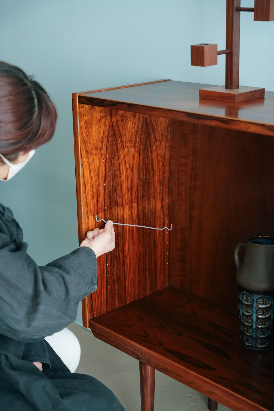 Hundevad & Co. Rosewood Low Bookcase Danish Vintage/デンマークヴィンテージ ブックケース ローズウッド材 北欧家具