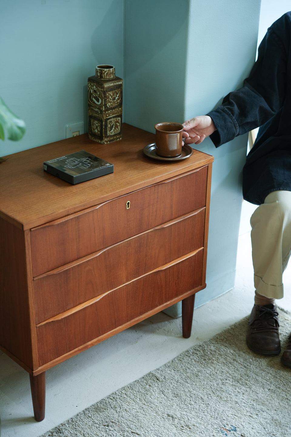 Danish Vintage 3drawer Chest/デンマークヴィンテージ 3段チェスト 収納 北欧家具